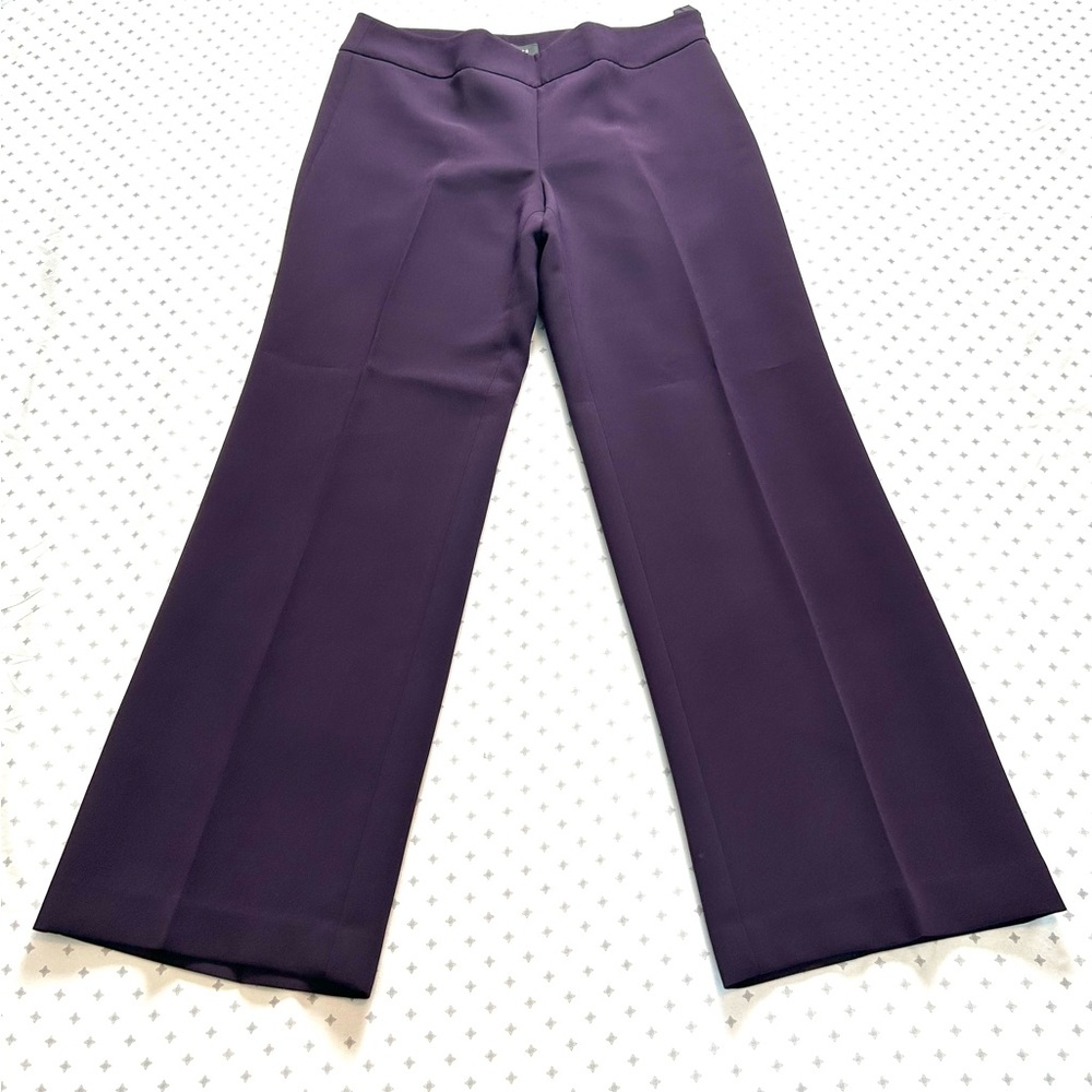 Talbots Deep Purple Wide Leg Pants
